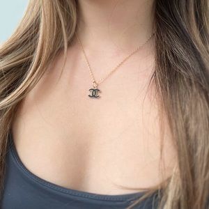Vintage Chanel pendant repurposed necklace